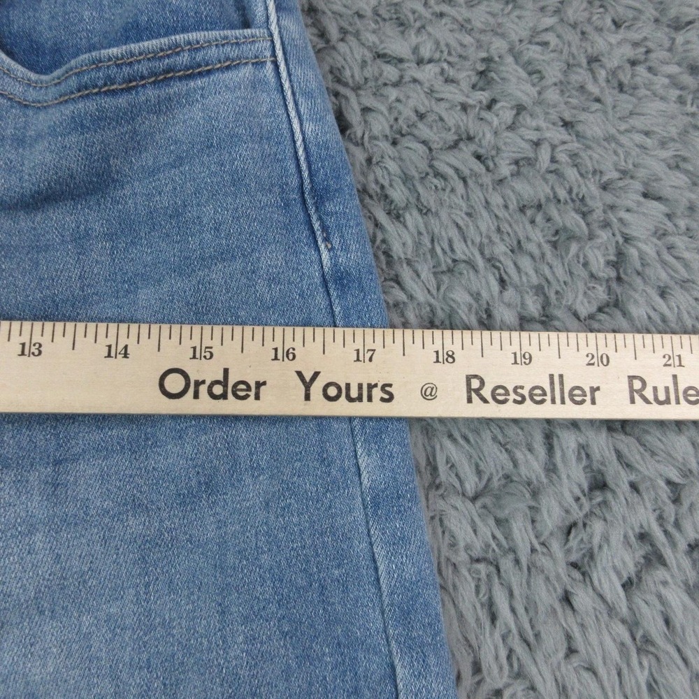 JustUSA Jeans Womens 28P/6P Blue Mid Rise Cargo Wide Leg Relaxed Denim 29x28* - Picture 7 of 16